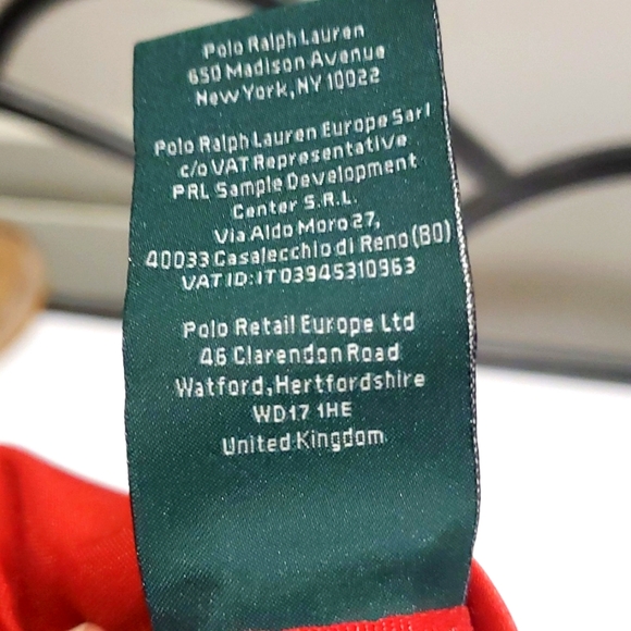 R.L.L RALPH LAUREN Red Packable Tote/Bag Nylon w. Leather Straps - Picture 11 of 12